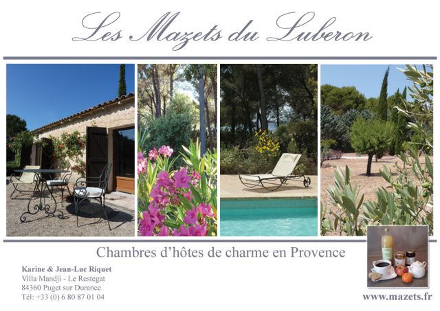 Photo Chambre d'hôte Puget Les mazets du luberon