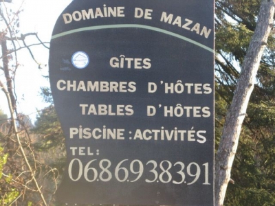 Chambre d'hôte 'Domaine de mazan' à Ardeche