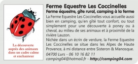 Gîte rural et Camping 'Ferme Equestre Les Coccinelles' à Lurs