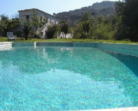 Gite rural/villa, piscine privée, Vue sur la rivière 'Moulin de la croix' à Ubrique