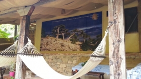 Casa de piedra, aislada,con jardin y piscina rebosante 'La Casita en el jardin frente a la cascada.' à Torres jaen