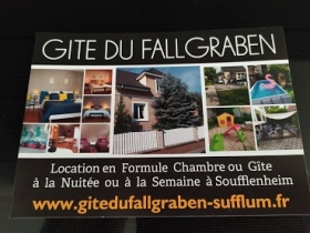 GITE ou Chambre d'Hôtes 'Gite du fallgraben' à Soufflenheim