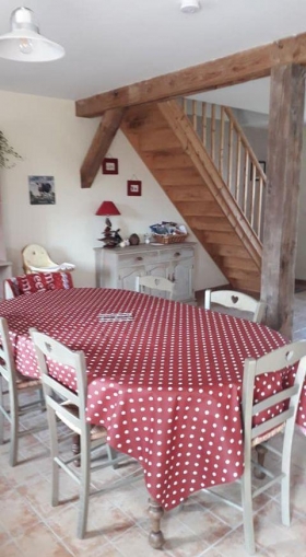 Gîte rural mitoyen 'Gîte rural de la ferme st michel ' à Quetteville