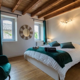 Chambre de 12 m2 de 1 à 2 personnes 'Chambre d'hôtes du moulin' à Lagardelle sur leze