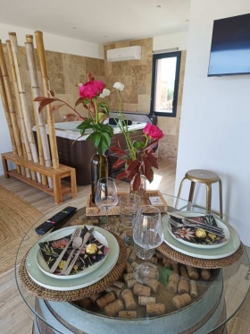 Grande chambre d'hôtes pour 2 personnes. 'Le pavillon des pivoines ' à Hyères