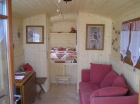 Chambre d'hôte 'Roulotte et Chambre lac leman' à Excenevex