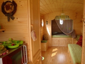 Chambre d'hôte 'La roulotte des 4 saisons' à Sazeray