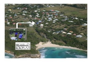 Gîte rural 'A 150m de la plage et du surf, à 5mn à pied du plus beau lagon de la Guadeloupe Bois Jolan T2 de Charme avec Jacuzzi, T3 duplex de charme 6 couchages, Studios, piscine,  recommandés par le guide du routard,et à proximité à pied de 3 plages lagons turquois' à Ste-anne